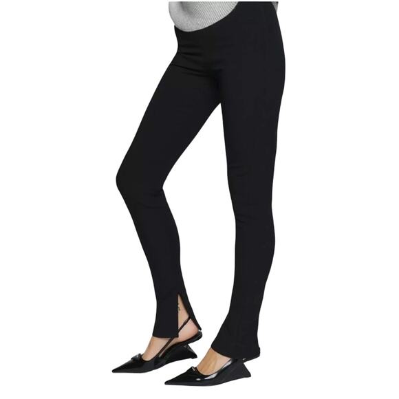 Reformation S Graham Black High Rise Slim Leg Zip Ankle Pants - Picture 1 of 10